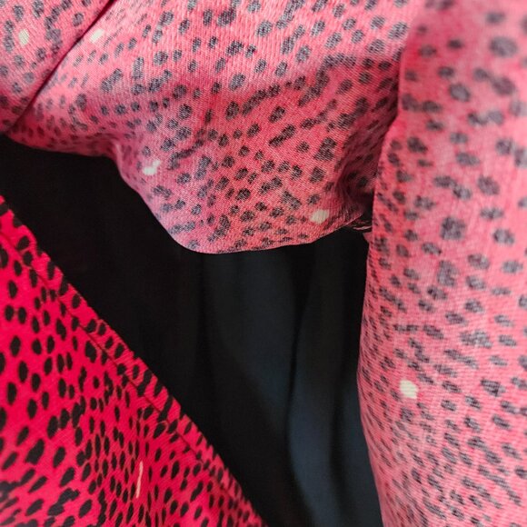 NWT ZARA Mini Dress in red print size m - Picture 6 of 16